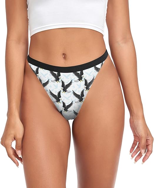 Women's Thongs Underwear Sexy G String 3-Pack Cozy Soft Briefs Breathable Hipster Panties