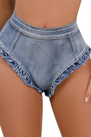 Women Sexy Booty Shorts high Waist Mini Denim Jeans Shorts hot Pants