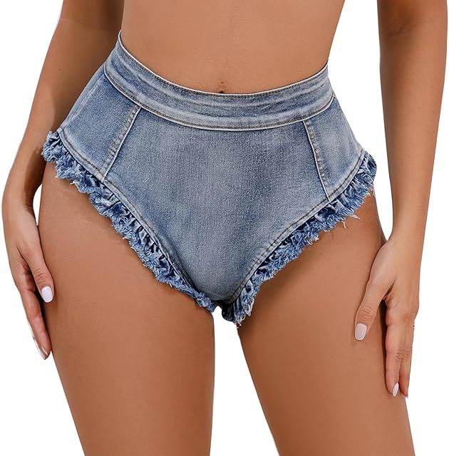 Women Sexy Booty Shorts high Waist Mini Denim Jeans Shorts hot Pants