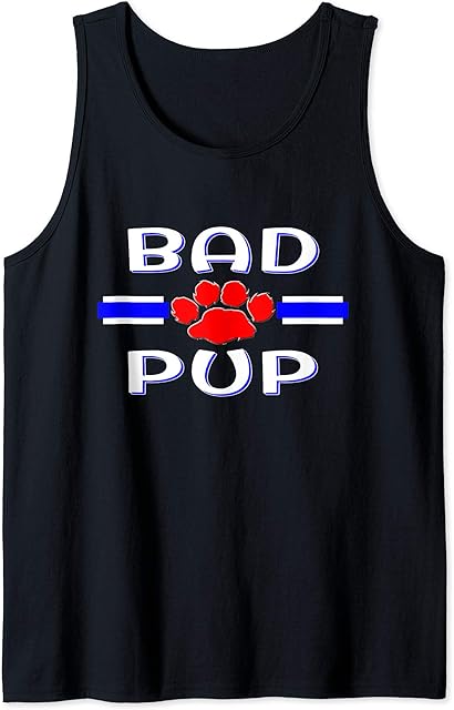 BDSM Bad Human Pup Shirt | Gay Puppy Play Fetish Gift Tank Top