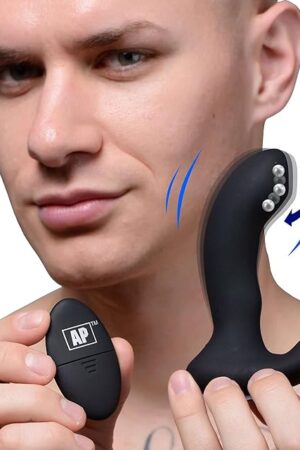 Alpha-Pro Alpha Pro 10x P-Massage Moving Bead Prostate Stimulator Vibrating Anal Plug