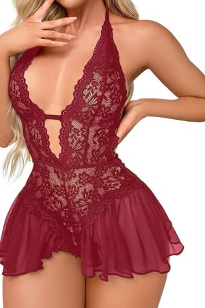 Womens Sexy Lingerie Underwear Lace Sexy Onesie Passion Jumpsuit Bodysuit Underwear Lingerie Lingerie for Women