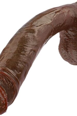 10 Inch Huge Black Silicone Dildo Sex Toy, Thick Realistic Fantasy Dildo with Suction Cup for Hands-Free Play, Strap-On Compatible, Ideal for Women, Couples & Experienced