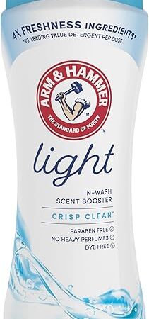 ARM & HAMMER Light In-Wash Scent Booster, Laundry Scent Booster Crisp Clean scent, 24 Oz
