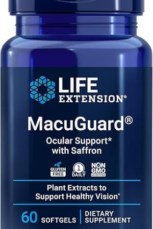 Life Extension MacuGuard Ocular Support with Saffron ? Eye Health Supplement for Healthy Vision ? with lutein, meso-zeaxanthin, zeaxanthin, saffron ? Gluten-free, Non-GMO ? 60 softgels