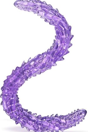 Double Ended Dildo Anal Dildo, 232? Long Dildo with Clear Purple Flexbile Big Dildos, Monster Double Sided Dildos & Large Anal Plug, Adult Sex Toy Lesbian Couples Gay Women Clitoral Stimulator