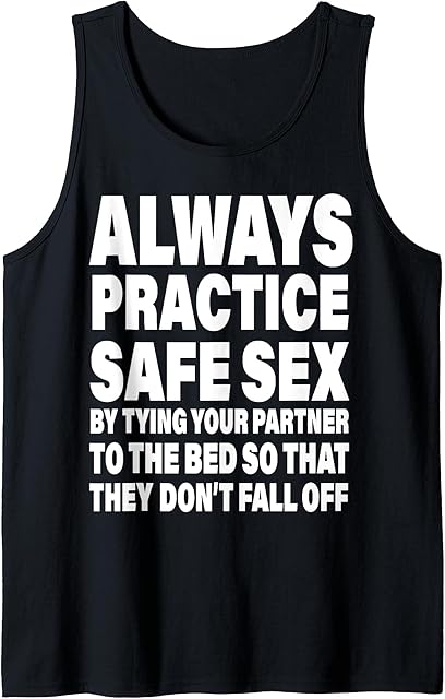 BDSM Innuendo Bondage Kinky Submissive Fetish Humor Tank Top
