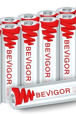 BEVIGOR Lithium Batteries AA Size, AA Battery 16 Pack, 3000mAh Double A Battery, 15V Batteries, Longer Lasting Lithium Iron AA Batteries for Trail Camera, Flashlight, Remote Control?Non-Rechargeable?
