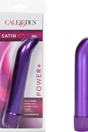 CalExotics Satin G Massager, Passion Purple, 8"