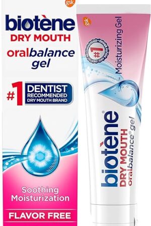 Biotene Oral Balance Moisturizing Gel, Alcohol Free Gel and Dry Mouth Gel, Flavor Free, 15 Oz
