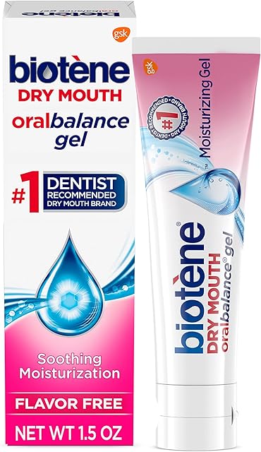 Biotene Oral Balance Moisturizing Gel, Alcohol Free Gel and Dry Mouth Gel, Flavor Free, 15 Oz