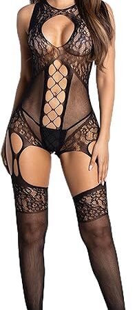 Women Sexy Lingerie open range Bodysuit Lace Teddy cosplay One Piece Babydoll Underwire