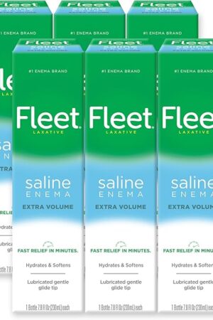 Fleet Laxative Saline Enema, 78 Fl Oz (Pack of 6)