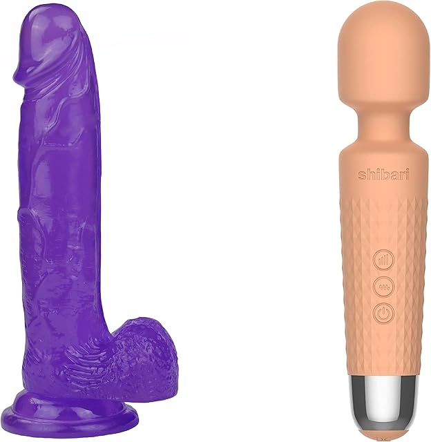 Harness Compatible 7 inch Dildo, Mini Halo Vibrator Bundle