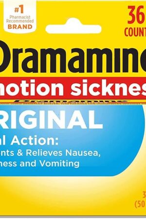 Dramamine Original, Motion Sickness Relief, 36 Count