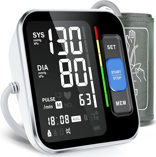 Blood Pressure Monitors for Home Use Upper Arm, Accurate Cuff 87?-157? Monitor with Large Backlight Display 2 Users 240 Sets Memory & HR Detection, Digital BP Machine with Carrying Case