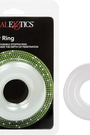 CalExotics Stopper Ring Male Penis Comfort Penetration Depth Control Accessory, Clear, SE-1434-90-2