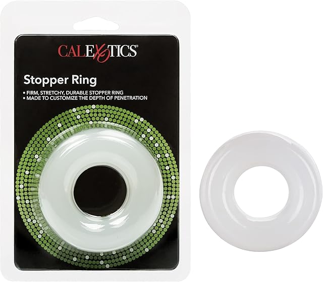 CalExotics Stopper Ring Male Penis Comfort Penetration Depth Control Accessory, Clear, SE-1434-90-2
