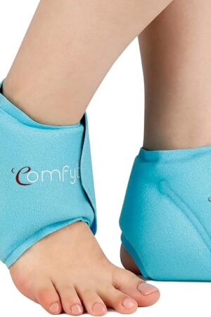 Comfytemp Ankle Ice Pack Wrap for Swelling, Plantar Fasciitis, Foot Pain Relief, FSA HSA Eligible, Gel Packs for Injuries Reusable, Hot Cold Compression for Achilles Tendonitis, Sprain Ankles, 2 Packs