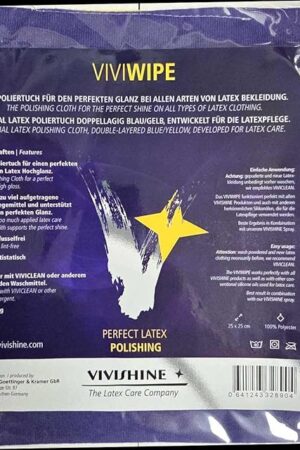 Vivishine Wipe Polishing Cloth - for Latex Clothing