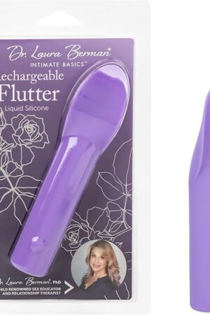 CalExotics Dr Laura Berman Rechargeable Flutter Waterproof Silicone Clitoral Vibrator Purple - SE-9730-30-2