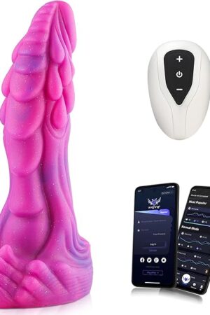 Vibrating Dildo, APP Remote Button 3 in 1 Control Anal Dildo, Flexible Rechargeable Adult Sex Toy for Couple and Women