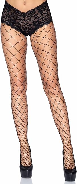 Women's Fence Fishnet Tights with Boy Short Lace Top