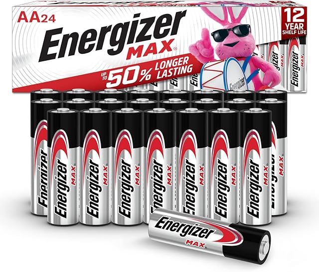 Energizer AA Batteries, MAX Double A Battery Alkaline, 24 Count