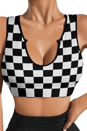 Women Padded Sports Bra for Yoga Workout Gym Fitness Pilates Activewear