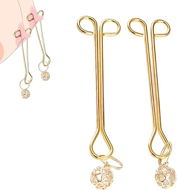 Clit Clamp, Female Nipple Sex Toys Adjustable Non-Piercing Nipple Clips BDSM Toys Breast Sexual Pleasure Bondage Gear Accessories Clitoris Clamps Clip Teasers Adult Sex Toys for Women Couples