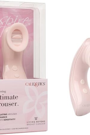 CalExotics Inspire Flickering Intimate Arouser - Waterproof Sex Toys for Couples - Rechargeable Massager - Adult Multi-Function Vibe - Pink
