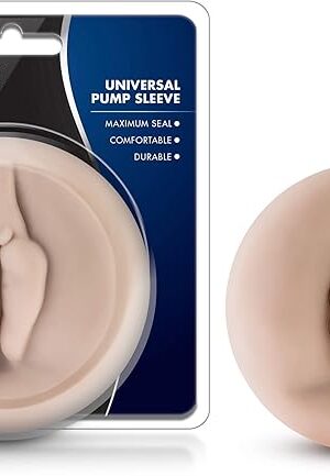 Blush Novelties, Performance Universal Replacement Pump Sleeve for 2.75" to 3.25" Cylinder, Ultra Soft X5 Plus, Maximum Seal for Optimal Pump, Penis Enhancement Vagina Shaped Sex Toy Men Accessory