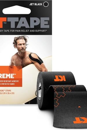 KT Tape, Pro Extreme Synthetic Kinesiology Athletic Tape, 20 Count, 10 Precut Strips