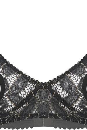 Women's Sexy Hollow Out Nipples Bra Tops Lace Sheer See Through Lingerie Bralette