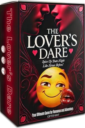 Couples games for Date Night, Card Game for Dating, Super Fun Card Game for Couple, 100 Dares & Questions for Your Partner, Romantic Anniversary & Valentines Gifts for Her Him (The Lover's Dare)