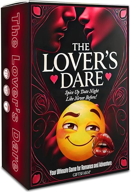 Couples games for Date Night, Card Game for Dating, Super Fun Card Game for Couple, 100 Dares & Questions for Your Partner, Romantic Anniversary & Valentines Gifts for Her Him (The Lover's Dare)