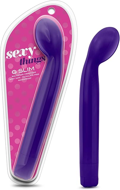 Blush Sexy Things G Slim - Powerful G Spot Stimulating Vibrator - Designed for Perfect G Spotting - IPX7 Waterproof - Adjustable Vibration Speeds - Adult Pleasure Sex Toy for Women Couples - Purple