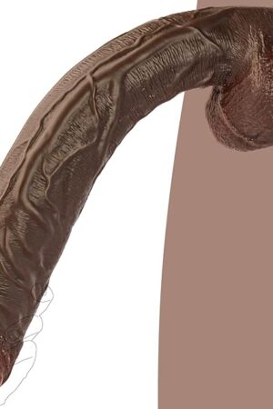 177 Inch XXL Black Realistic Monster Dildo, Extra Long Huge Anal Dildo with Suction Cup for Hands-Free Deep Play, Adult Sex Toy for Advanced Men & Women