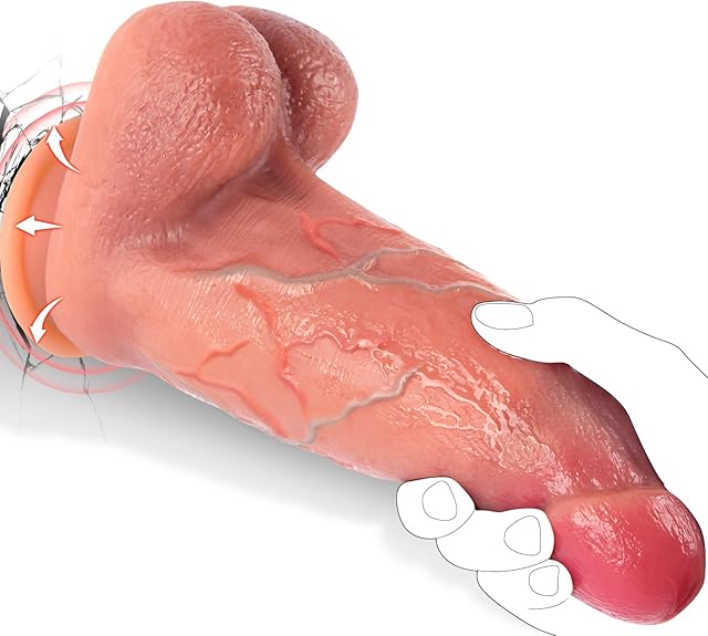 Huge Thick Dildo Sex Toy with Realistic Glans Big Dildo, 315'' Diameter Silicone Anal Dildos, 10'' Giant Dildos with Suction Cup, Hands-Free G Spot Vibrator Adult Sex Toys for Women Couples Games