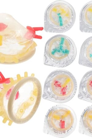 GALPADA Gifts 9pcs Colorful Flower Condoms Safe Sleeve Adult Life Supplies Ultra- Thin Health Products (Small Flower)