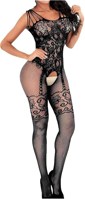 Fishnet Bodysuit Lingerie Women Sexy Exotic Teddy Bodystocking Jumpsuit Catsuit Sleepwear Mesh Bodycon Nightwear