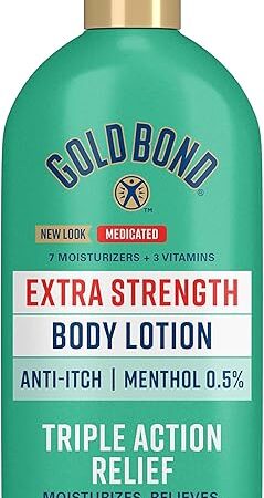 Gold Bond Medicated Extra Strength Body Lotion, 14 oz, Moisturizes, Relieves & Soothes