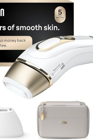 Braun Smart IPL, Silk?Expert Pro 5: at Home Laser Hair Removal for Women and Men, Permanent Visible Hair Reduction in Hair Regrowth for Body & Face, Soft Pouch and Precision Head, IPL5157