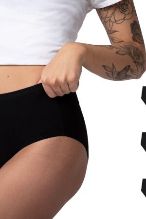 High Waisted Underwear For Women, Breathable Ladies Briefs