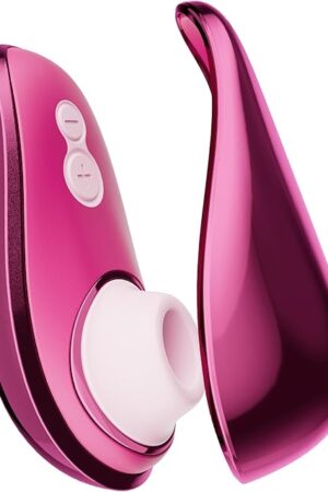 Womanizer x Iggy Azalea Liberty 2 Special Edition Pleasure Air Clit Sucker - Clitoral Suction Vibrator for Women and Couples - 8 Speeds - Waterproof Adult Sucking Sex Toy - Rechargeable - Metal Pink