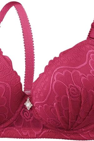 Women's Push up Bra Lightly Lined Demi Bra Underwire All Over Lace Sexy Bra Comfortable Full Coverage Bralette