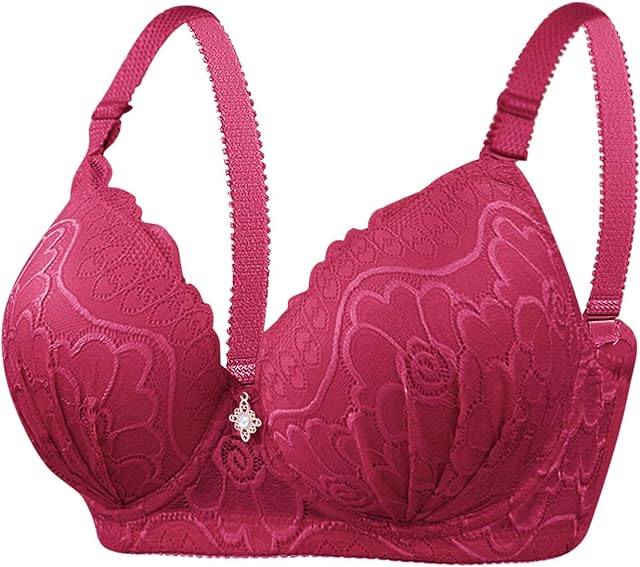 Women's Push up Bra Lightly Lined Demi Bra Underwire All Over Lace Sexy Bra Comfortable Full Coverage Bralette