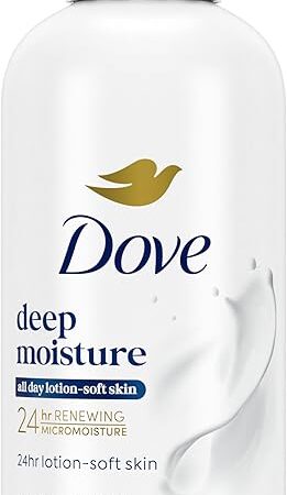 Dove Body Wash Deep Moisture for 24hr Lotion-Soft Skin Moisturizing Skin Cleanser with No Sulfates No Parabens 3 oz