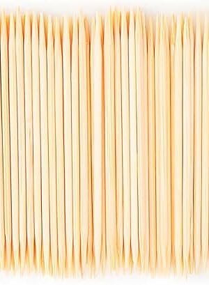 600 Count Bamboo Toothpicks for Teeth Cleaning, Appetizer, Olive, Barbecue, Fruit, Double-Points Wooden Toothpick.