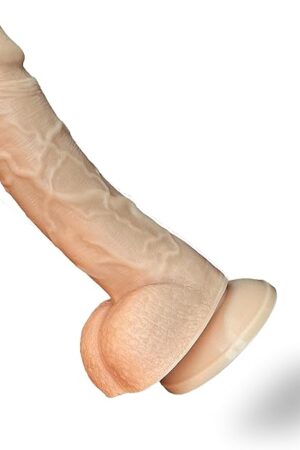 Firm Realistic Dildo 7" for Vagina Anal G Spot Prostate Stimulation Dildos Soft Silicone Strong Suction Cup Hands-Free Play Lifelike Penis Flexible Adult Sex Toy for Women Men Couples